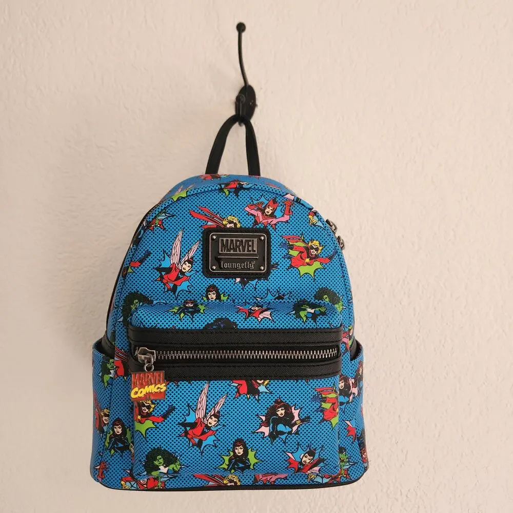 Loungefly Exclusive Women of Marvel Mini Backpack Shoulder‎ Bag Hardtag NWT
